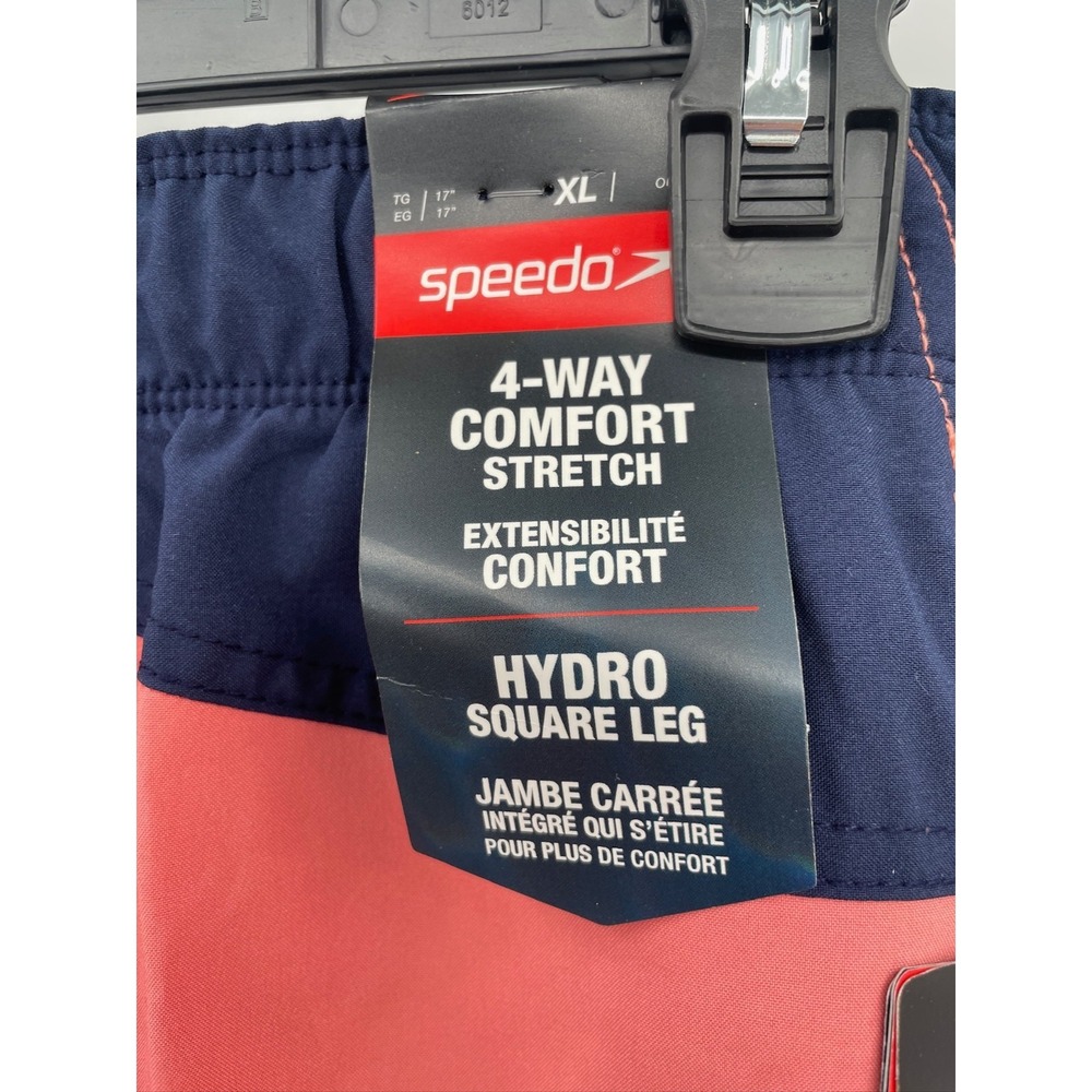 Speedo Men's Standard Swim Trunk Cupid Coral 4 way comfort stretch XL - Picture 4 of 10